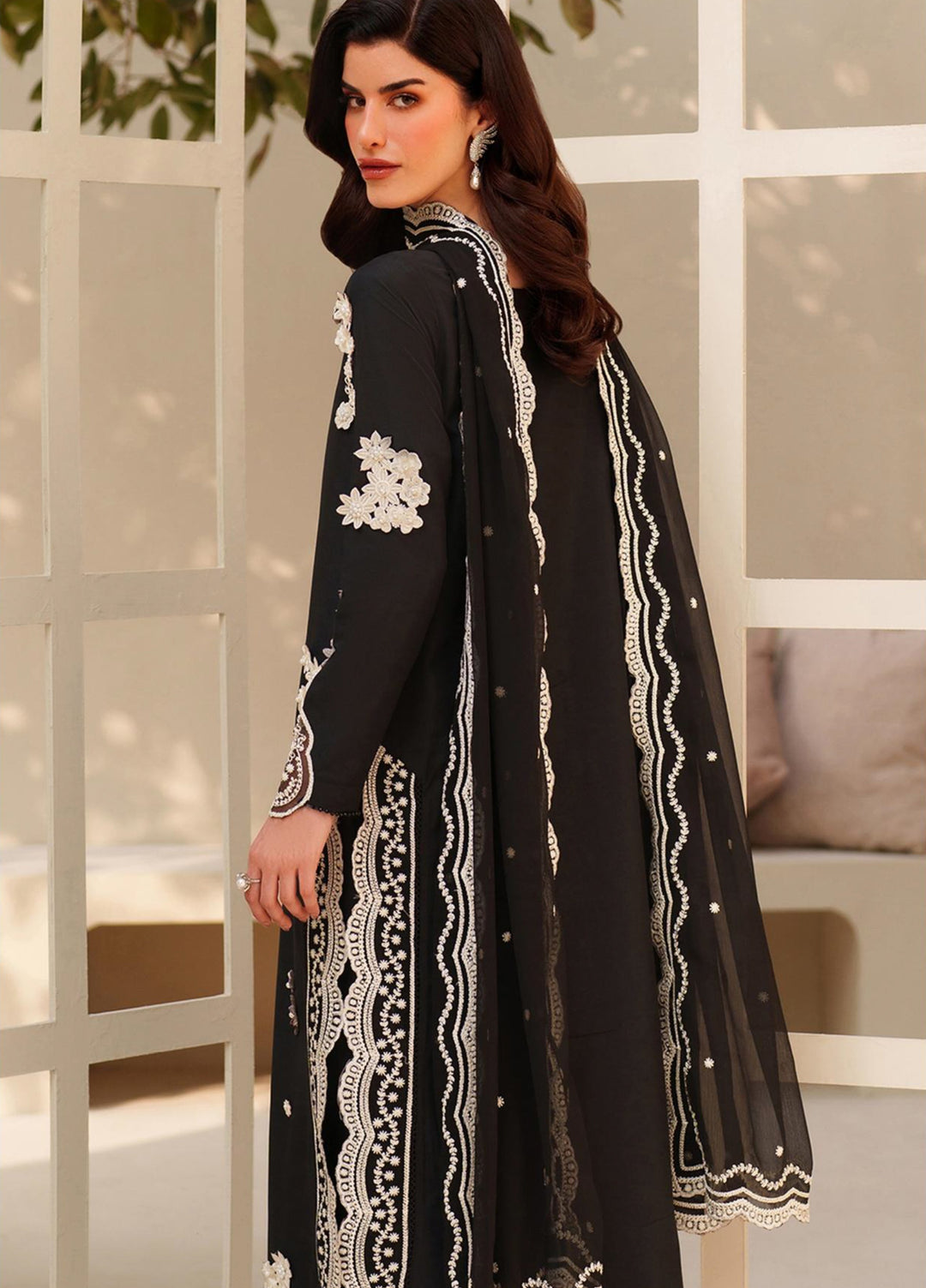 Tabeer by Zarif Unstitched Silk Embroidered 3 Piece Suit ZR26UT ZE-TS-03 ZAREEN - Winter Collection