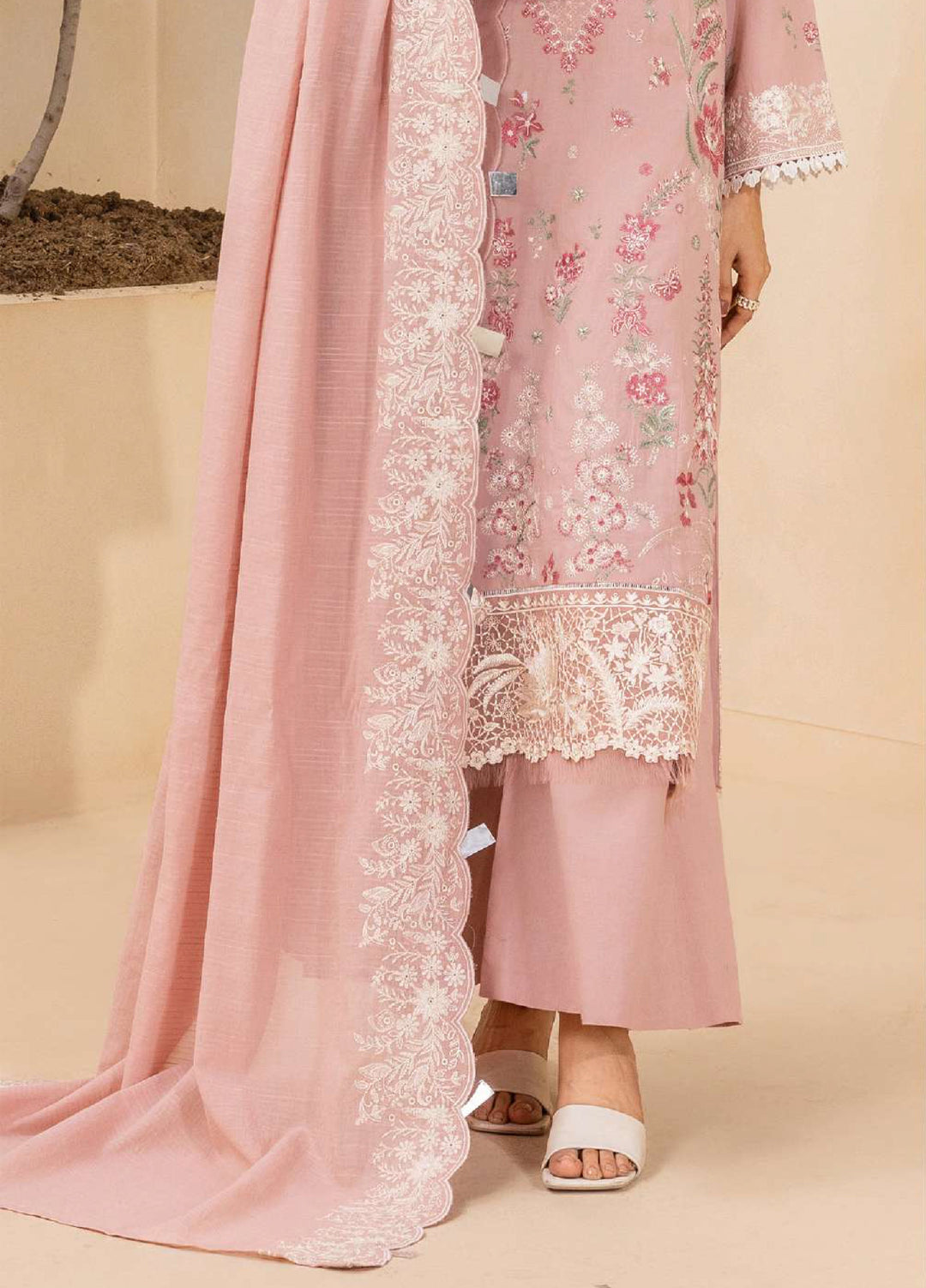Zellbury Unstitched Embroidered Jacquard 3 Piece Suit ZB26UVIII WUS26E30658 - Casual Collection