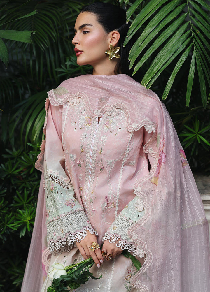 Q Line by Qalamkar Unstitched Chikankari Embroidered Lawn 3 Piece Suit QLK26UQL RP-04 VANYA - Summer Collection