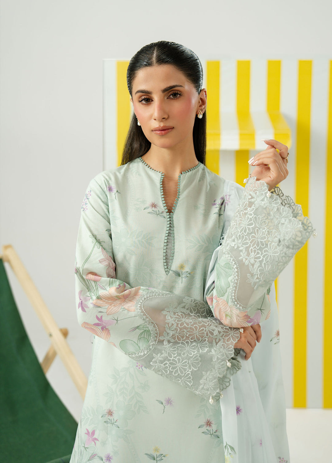 Sundaze by Zarposh Unstitched Printed Lawn 3 Piece Suit ZR26USL CASPIA - Festive Collection