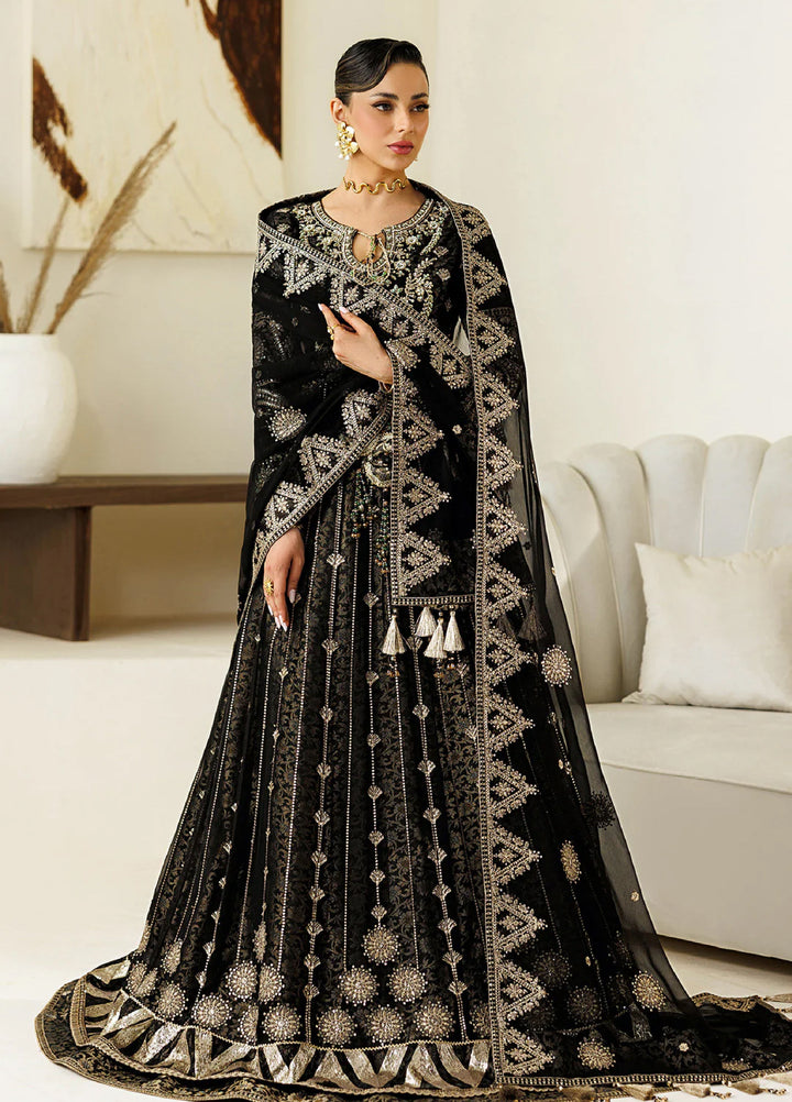 Aymal by Alizeh Fashion Handcrafted Unstitched Embroidered Chiffon 3 Pcs Suit AF26UAC 05-BLANC - Festive Collection