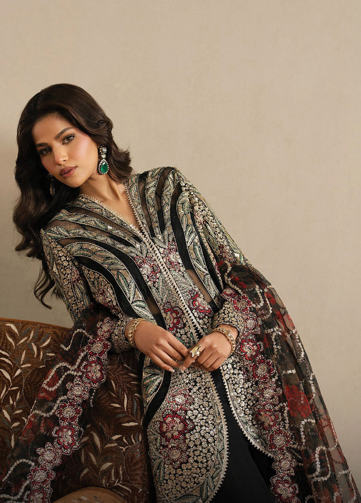 Qurbat by Ayzel Unstitched Embroidered Silk 3 Piece Suit AAF26UQ D-1 Ehsaas - Festive Collection