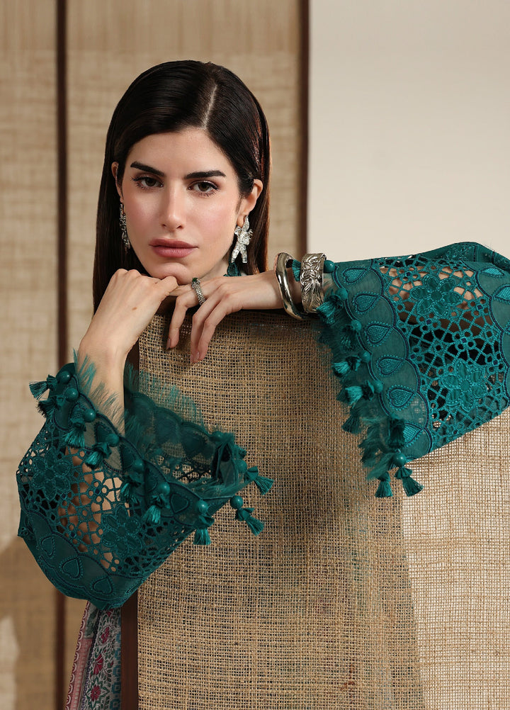 Iris by Jazmin Unstitched Embroidered Lawn 3 Piece Suit JZ26ULI IL26-D03 - Eid Collection