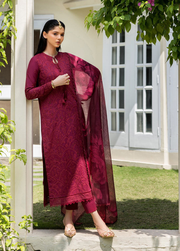 Zarif Unstitched Embroidered Lawn 3 Piece Suit ZR26ULF FREYA 05 - Festive Collection