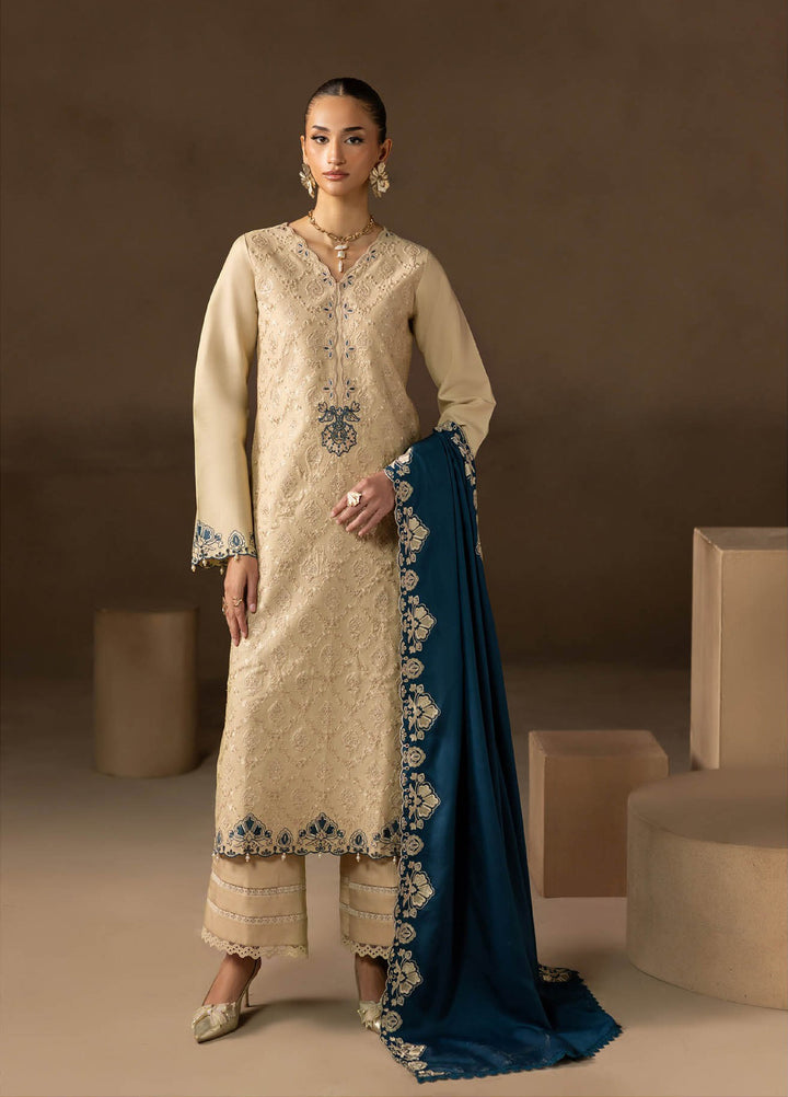 Sareen by Rajbari Unstitched Premium Viscose Chikankari 3 Piece RB25SC D-06 - Winter Collection