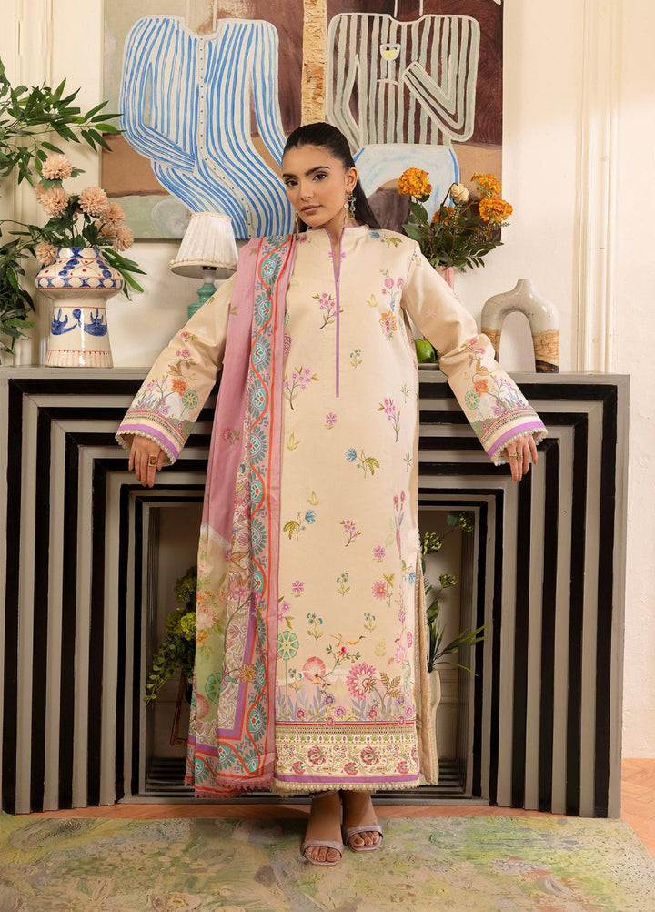Nissa by RajBari Unstitched Printed Lawn 3 Piece Suit RB26ULN D-03 - Casual Collection