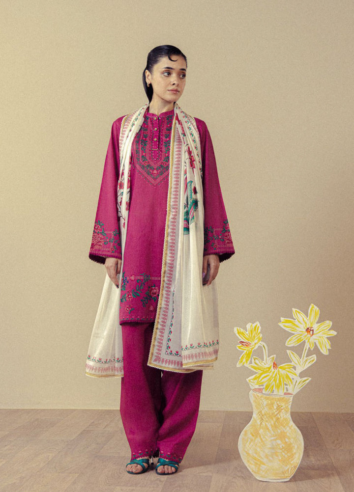 Coco by Zara Shahjahan Unstitched Printed Lawn 3 Piece Suit CZS26UPL ISMERIA-8A - Summer Collection