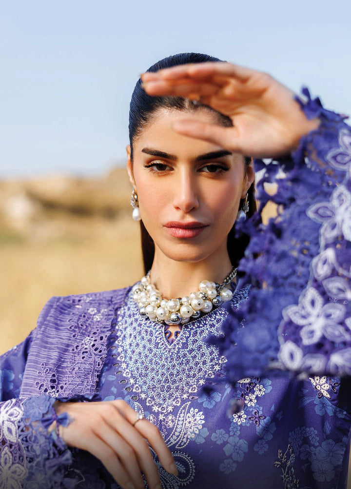 Sunlit Groove by Emaan Adeel Unstitched Embroidered Luxury Lawn 3 Pcs Suit EA26USG PETAL PULSE - Summer Collection