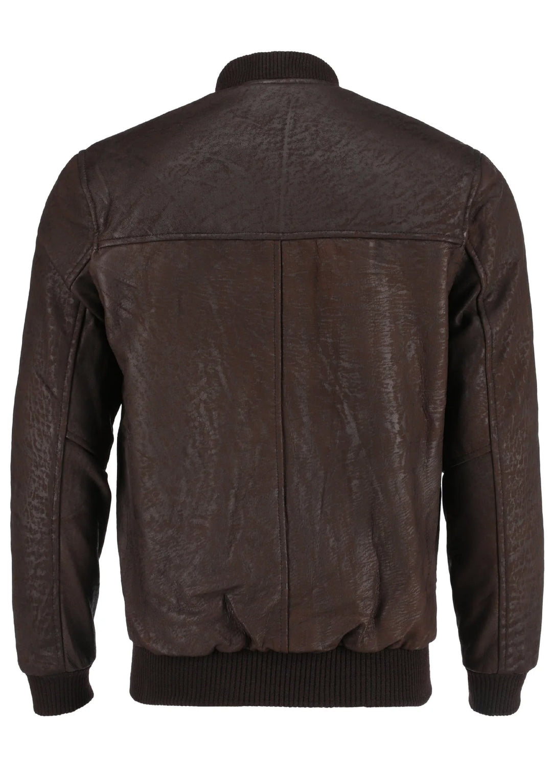 Jild Bomber Jacket Solids Mens Snuff Style Real Bomber Leather Jacket Brown Color - Winter Collection
