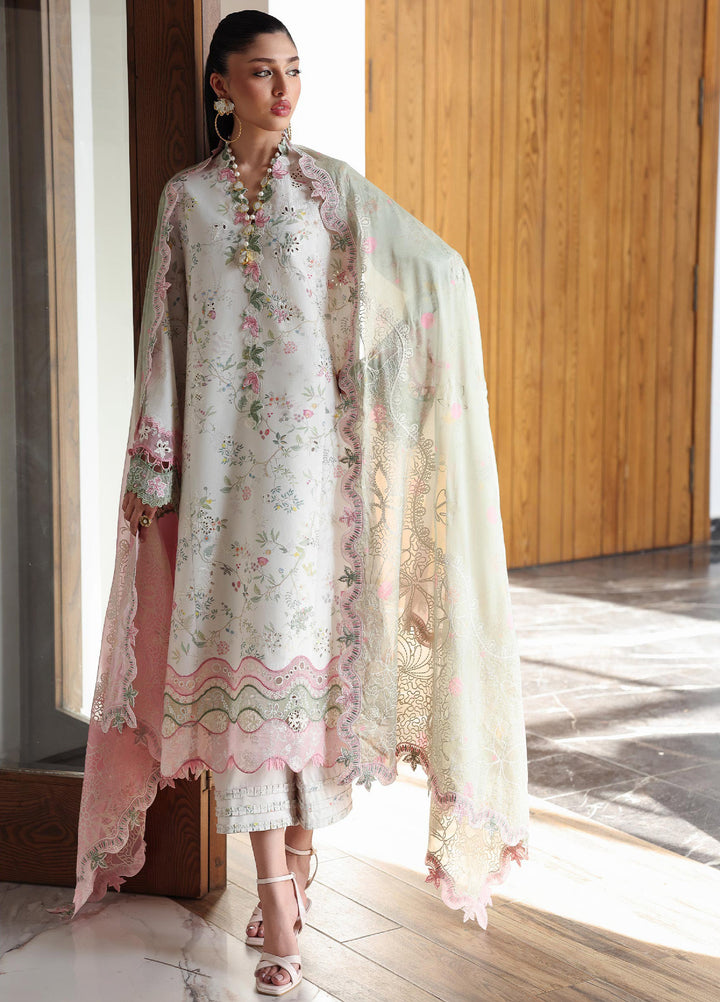 Q Line by Qalamkar Unstitched Embroidered Lawn 3 Piece Suit QLK26ULQ SIAA QKL-9 - Festive Collection