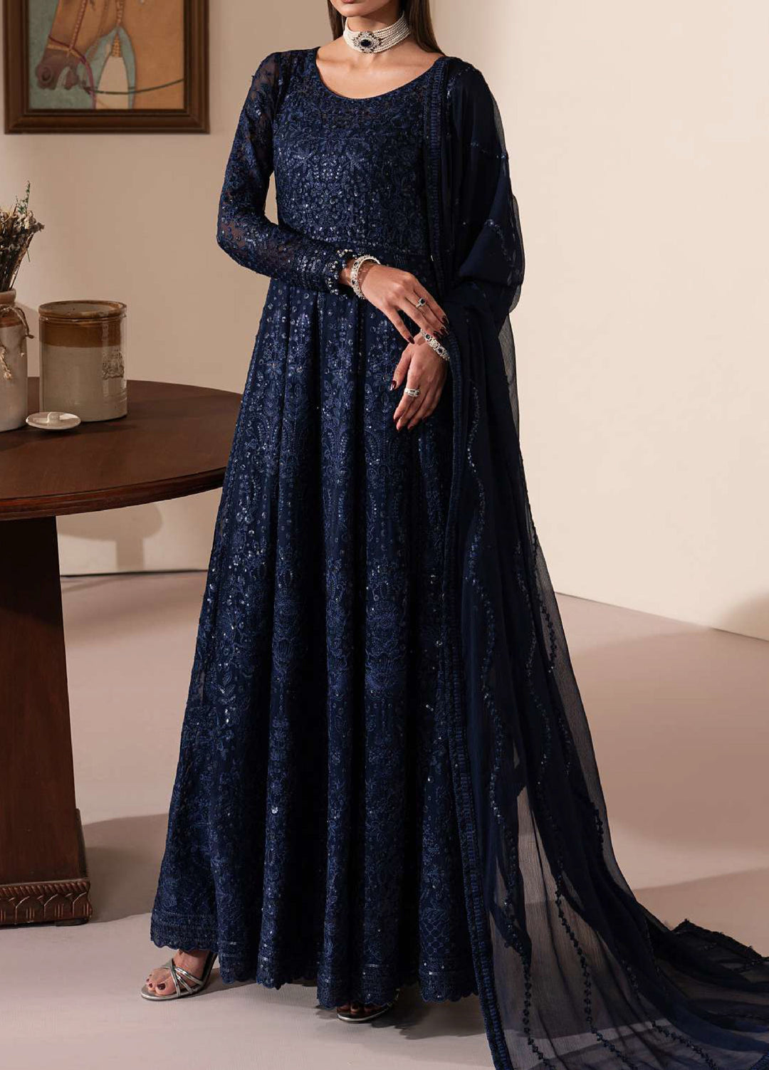 Ayla by Gulaal Unstitched Embroidered Luxury Chiffon 3 Piece Suit GL26ACF D-37 AINA - Festive Collection