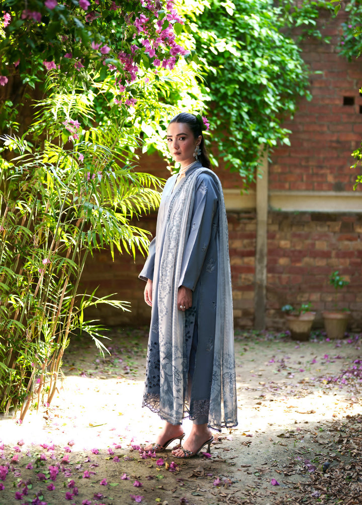 Golden Enara by Rashid Textiles Unstitched Embroidered Lawn 3 Piece Suit RT26ULG 3704 - Casual Collection