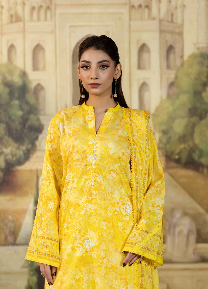 Regalia Textile Unstitched Embroidered Lawn 3 Piece Suit RG26EUS D-9 - Summer Collection