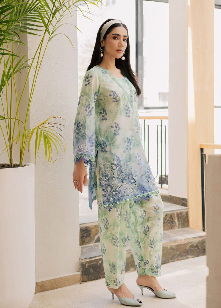 Ballerina by Nureh Unstitched Chikankari Embroidered Lawn 2 Piece Suit NU26UBCL NU2-208 - Summer Collection