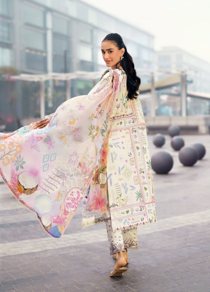 Zync by Florent Unstitched Embroidered Lawn 3 Piece Suit FL26ZU FZ-9A - Summer Collection