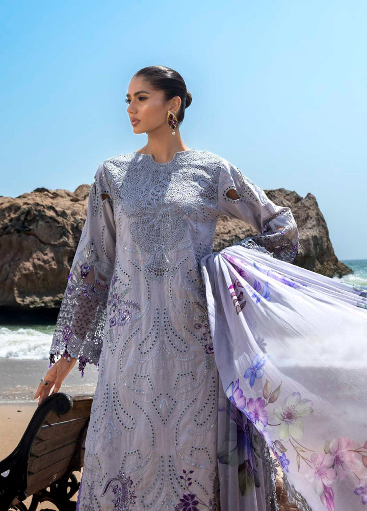 Mahiymaan by Al Zohaib Unstitched Embroidered Luxury Lawn 3 Piece Suit AZ26UM D-11 - Festive Collection