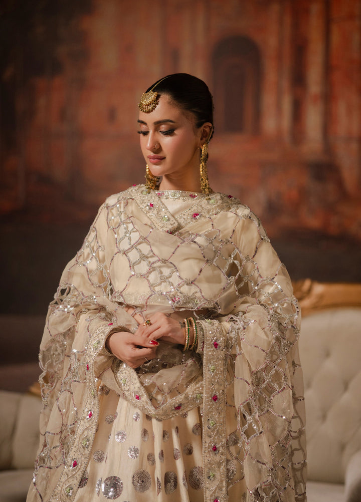 Lia by Miras Women Pret 3 Piece Embroidered Korean Rawsilk DURU - Festive Collection