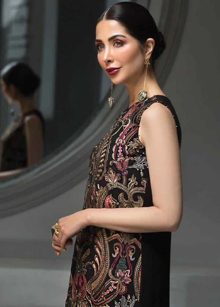 Jazmin Unstitched Embroidered Chiffon 3 Piece Suit 07-Reine De Nuit Festive Collection
