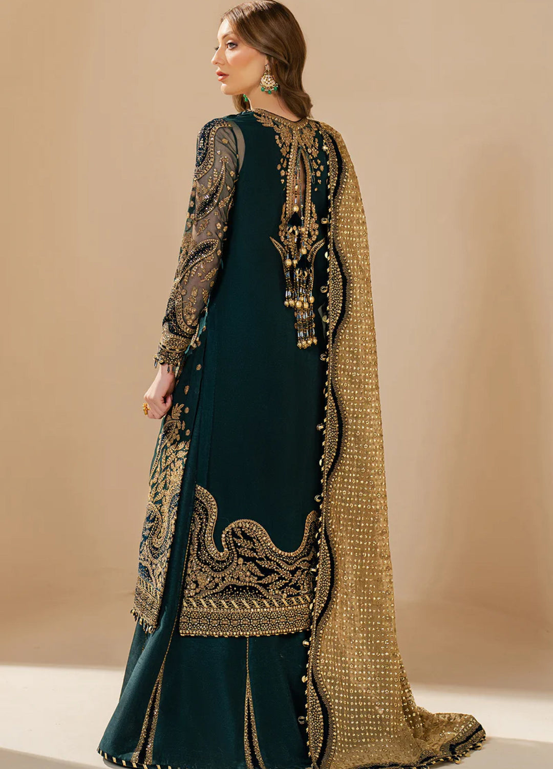 Jazmin Unstitched Chiffon Embroidered Suits 3 Piece JZ25CF JZ-WF25-06 - Festive Collection