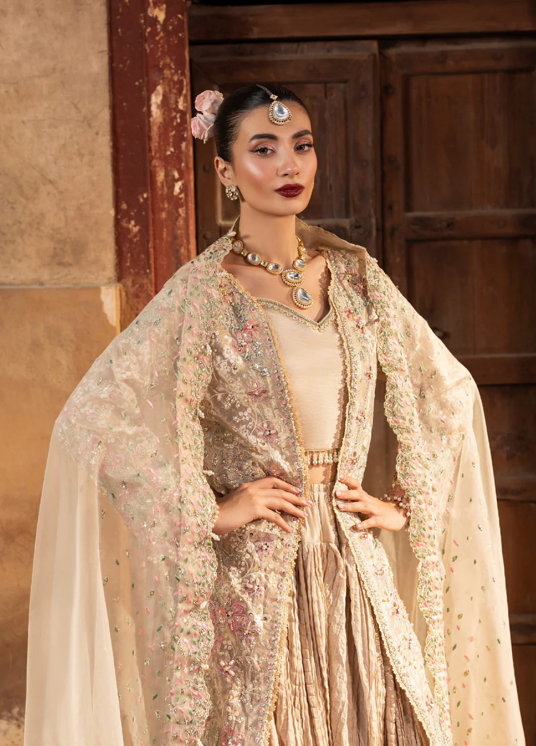 Ember by Aylin Unstitched Zari Embroidered Suits 3 Piece AYL25EF D8-Dream Gold - Festive Collection