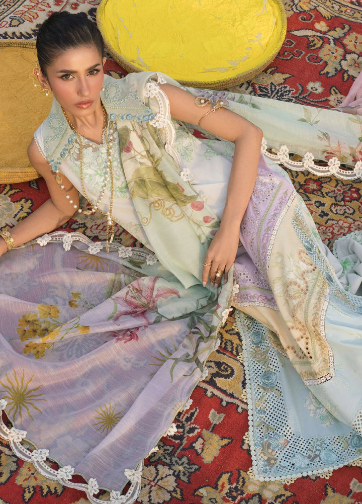 Bloom by Saira Shakira Unstitched Embroidered Lawn 3 Piece Suit SSR26ULB AVA-01A - Eid Collection