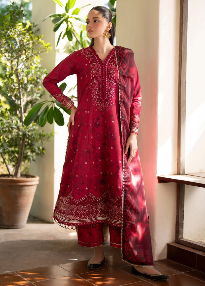 Xenia Formal Unstitched Luxury Raw Silk Suits 3 Piece XE25FL Ibshaam-B - Formals Collection