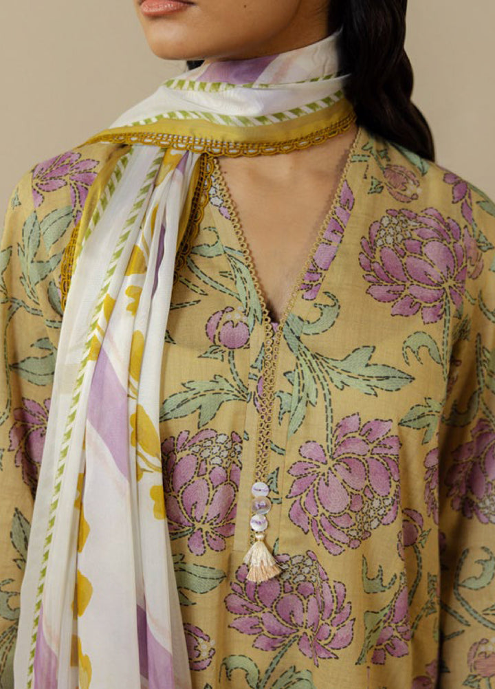 Coco by Zara Shahjahan Unstitched Printed Lawn 3 Piece Suit CZS26UPL MIREYA-5B - Summer Collection