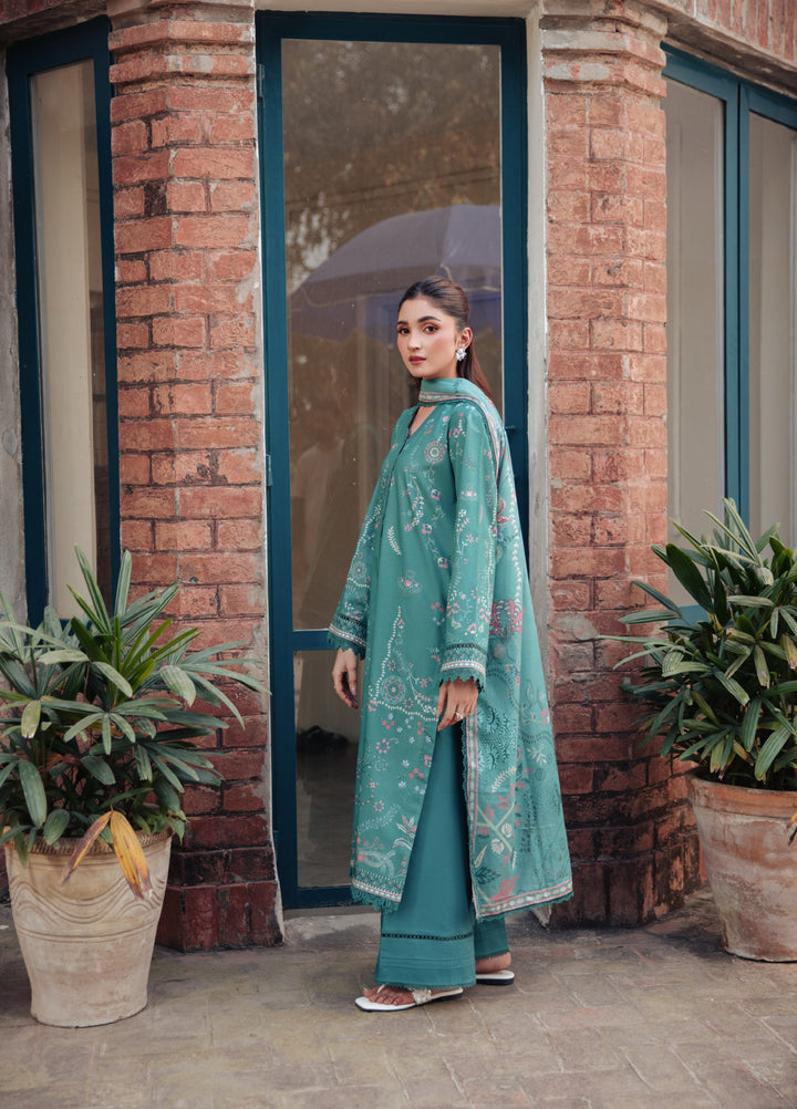 Zync by Florent Unstitched Printed Lawn 3 Piece Suit FL26ULE FZ-12 - Eid Collection