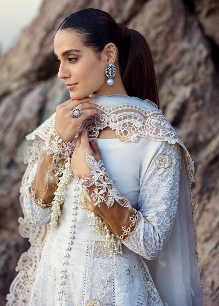 Mahiymaan by Al Zohaib Unstitched Embroidered Luxury Lawn 3 Piece Suit AZ26UM D-1 - Festive Collection