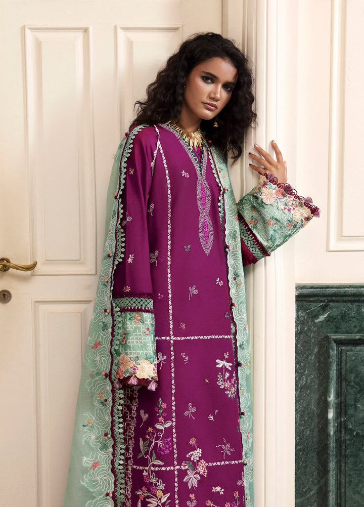 Lilas by Republic WomensWear Unstitched Embroidered Lawn 3 Piece Suit RW26ULL D-3A - Eid Collection