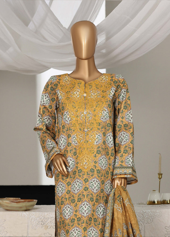 Guldozi by HZ Textiles RTW Embroidered Lawn 3 Piece Suit CPE-3P-021 - Summer Collection
