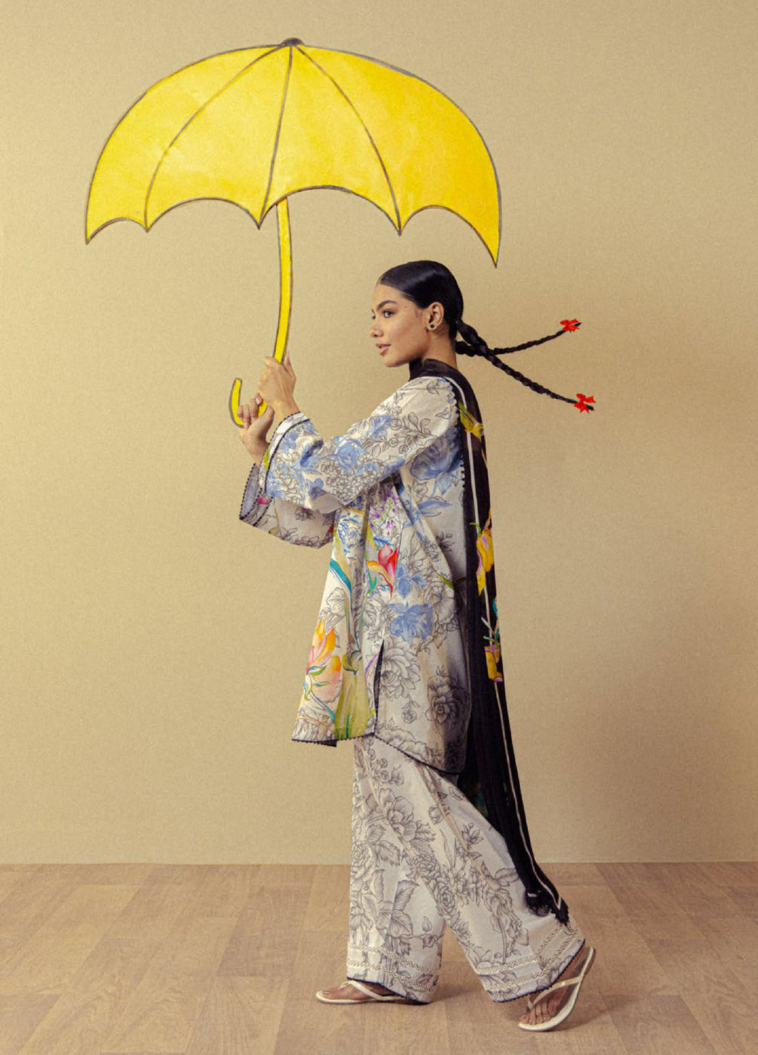 Coco by Zara Shahjahan Unstitched Printed Lawn 3 Piece Suit CZS26UPL FIORA-2A - Summer Collection