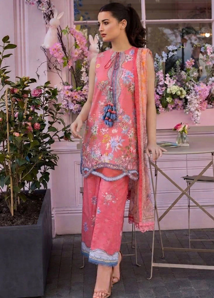 Sobia Nazir Prints Unstitched Embroidered Lawn 3 Piece Suit SN26UPL D-06B - Summer Collection