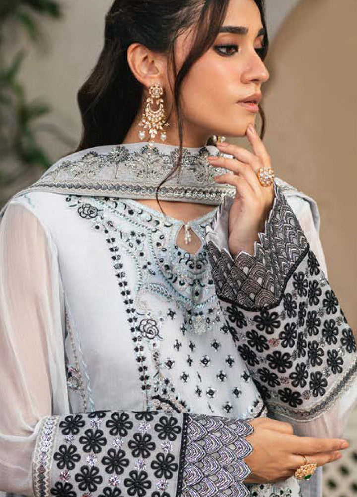 Gulnaar by Freesia Embroidered Chiffon Suits Unstitched 3 Piece FRE25GL FSU-657 Liliya - Festive Collection