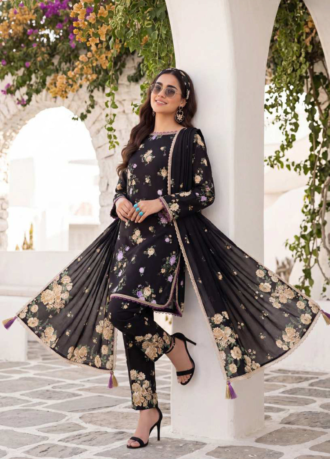 Coco Cords by Al Zohaib Unstitched Printed Lawn 3 Piece Suit AZ26UCL-2 - Casual Collection