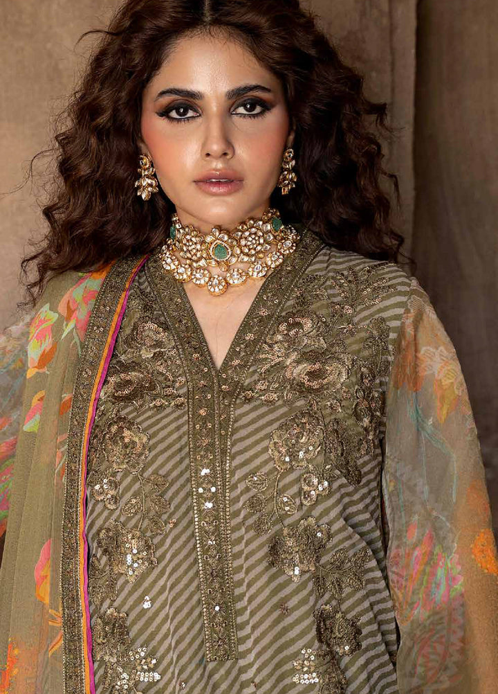 Vasal by Charizma Unstitched Embroidered Chiffon 4 Piece Suit CHR26UVC VSLW6-05 - Festive Collection