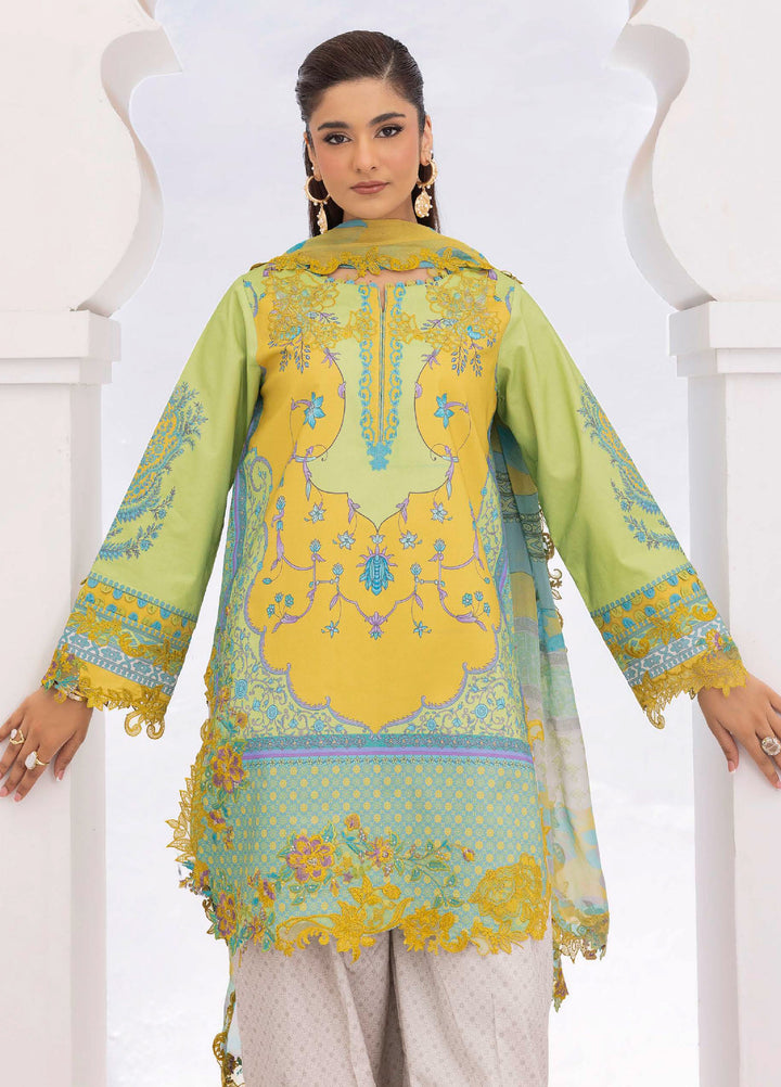 Rang e Bahar by Charizma Unstitched Embroidered Lawn 3 Piece Suit CHR26ULR CRB6-26 - Summer Collection
