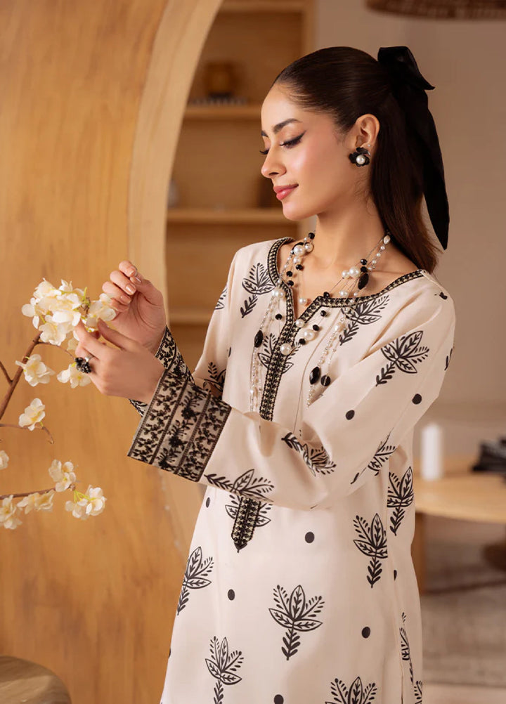 Basics by Gulaal Pret Embroidered Poly Lawn 2 Piece PL-17-S Noir Botanica - Summer Collection