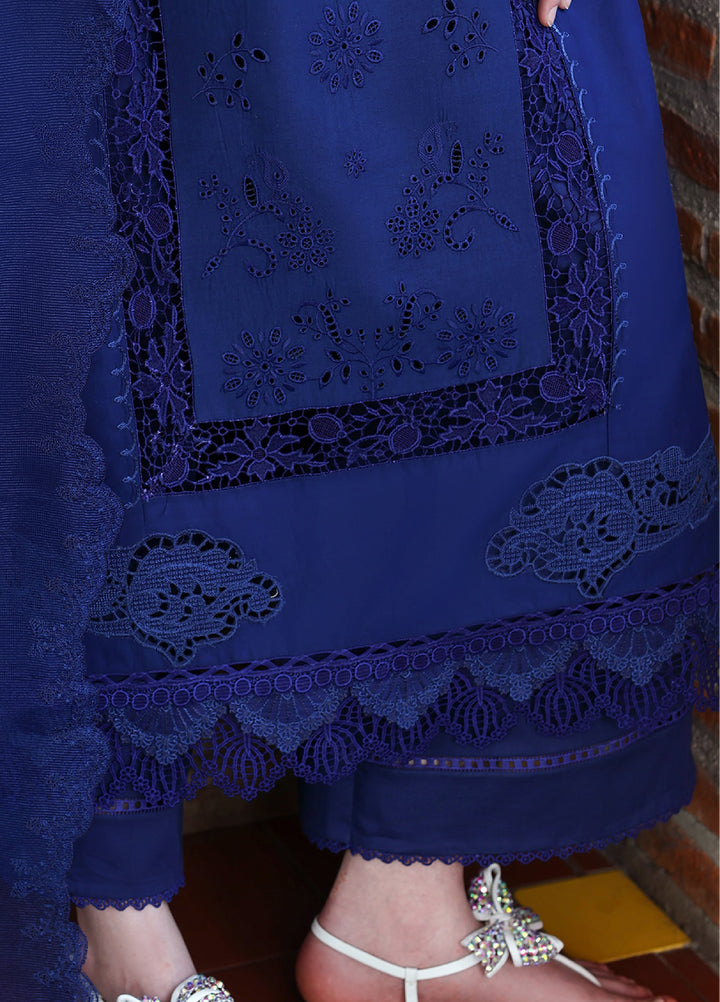 Belle Saison by Esmel Unstitched Embroidered Lawn 3 Piece Suit EML26ULB Nerelle EUNSS260211 - Festive Collection