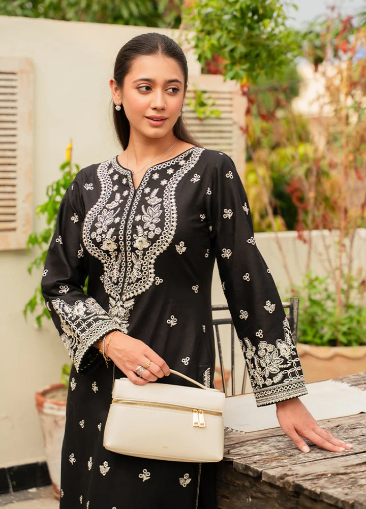 Basics by Gulaal Pret Embroidered Lawn 2 Piece DW-05 Monnlit Noir - Summer Collection