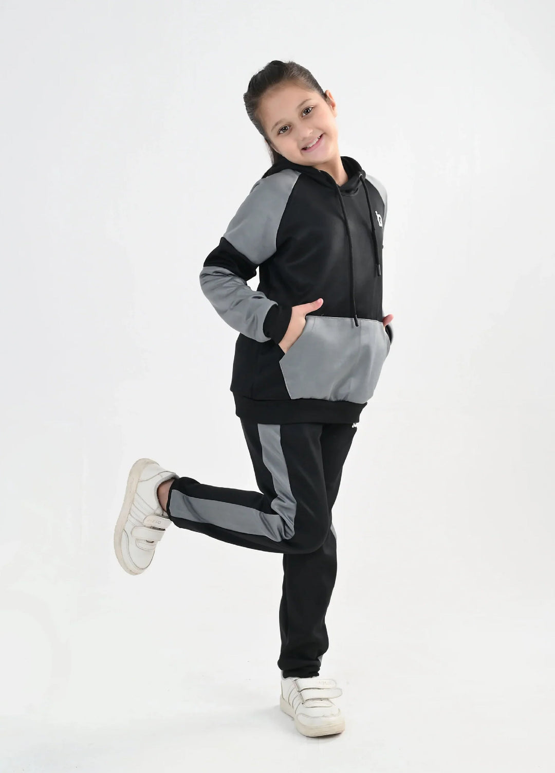 IQ Exclusive Kids Track Suit Fleece 2 PieceDark Cloud Tracksuit-Unisex Kids - Winter Collection