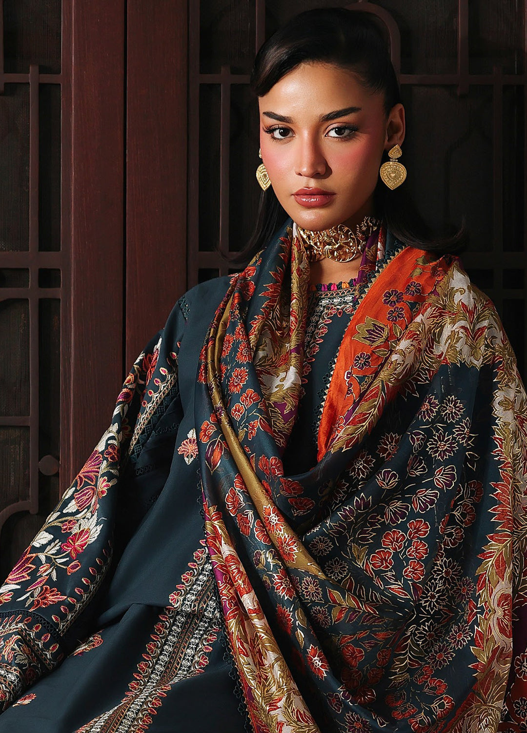 Lumina by Bin Ilyas Unstitched Embroidered Lawn 3 Piece Suit BI26UL L7 4A - Summer Collection