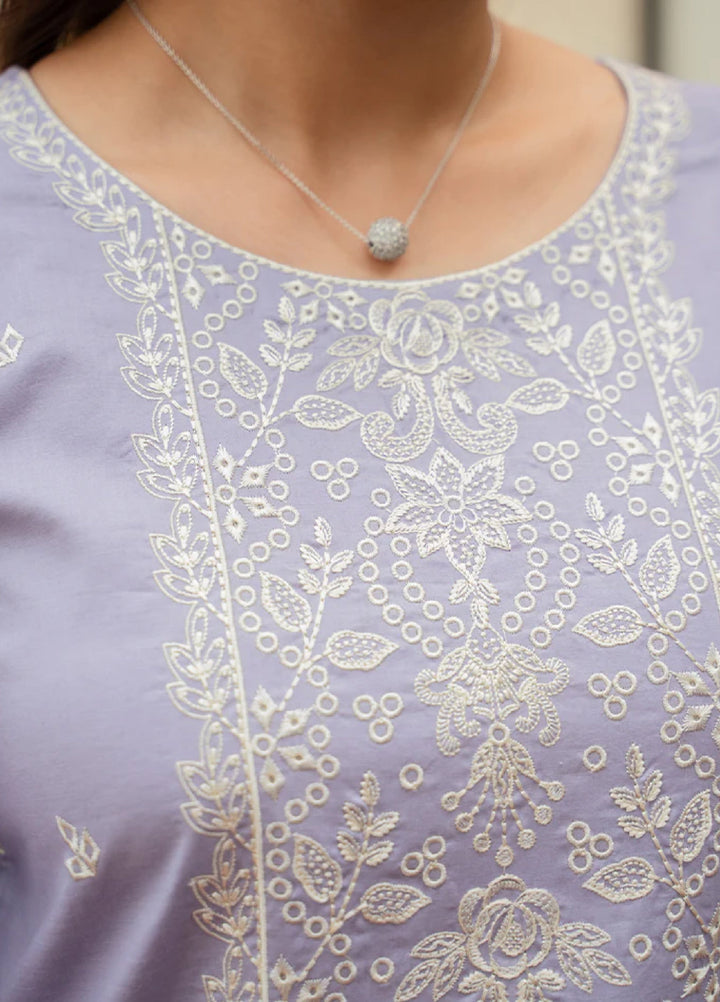 Basics by Gulaal Pret Embroidered Lawn 2 Piece DW-06 Serene Lilac - Summer Collection