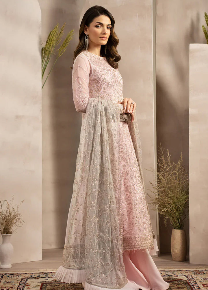 Zarif Women Unstitched Embroidered Net 3 Piece Suit ZR26UFC ZRN 07 LYRAH - Festive Collection