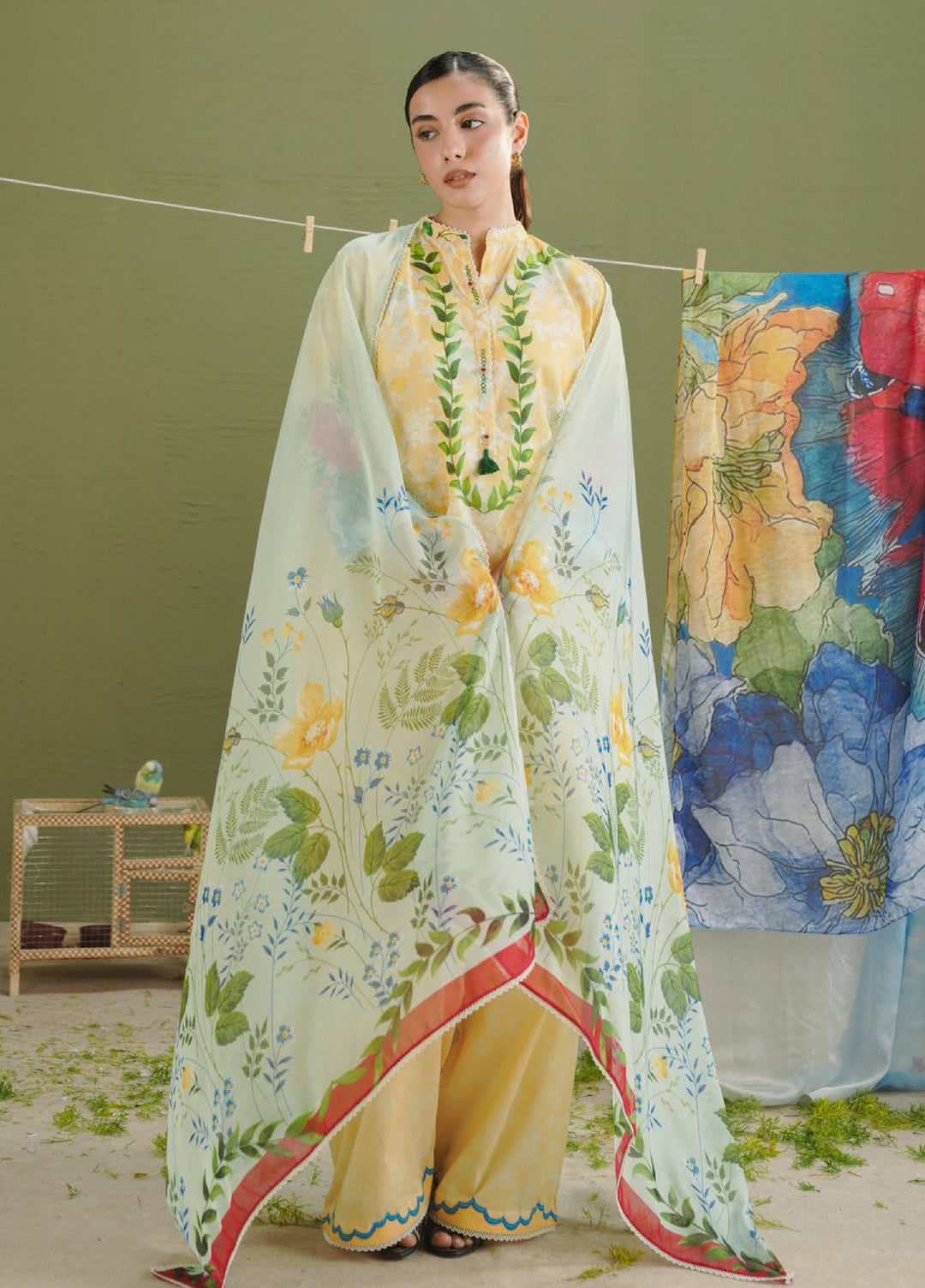 Coco by Zara Shahjahan Unstitched Printed Lawn 3 Piece Suit CZS26PS ZCP-26 08 A - Summer Collection