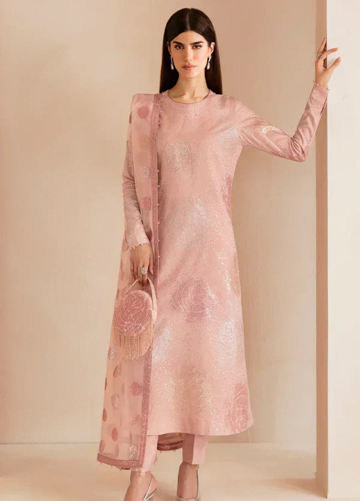 Jazmin Unstitched Embroidered Raw Silk 3 Piece Suit UR-7032 Festive Collection