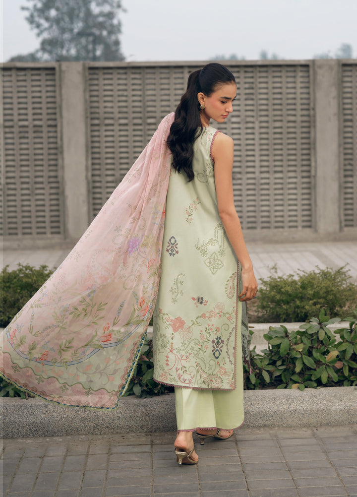 Zync by Florent Unstitched Embroidered Lawn 3 Piece Suit FL26ZU FZ-8B - Summer Collection