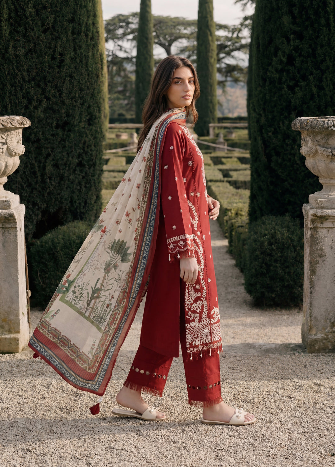 Zellbury Unstitched Embroidered Cotton 3 Piece Suit ZB26UCC WUC26E34062 - Casual Collection