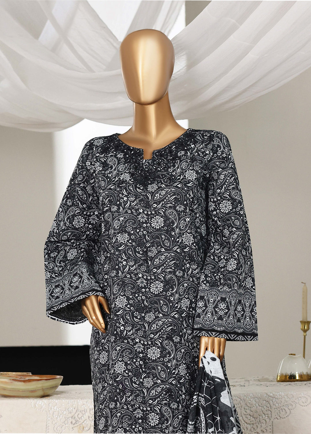 Guldozi by HZ Textiles RTW Embroidered Lawn 3 Piece Suit CPE-3P-023 - Summer Collection