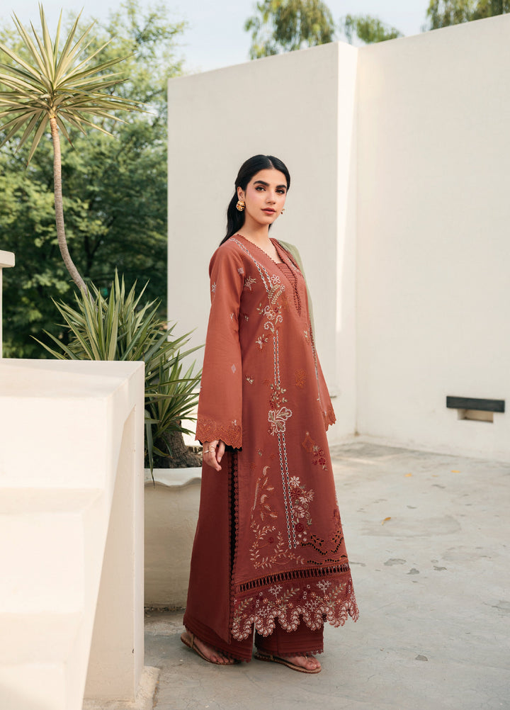 Zync by Florent Unstitched Embroidered Lawn 3 Piece Suit FL26ULZ FZ-6B - Lawn Collection